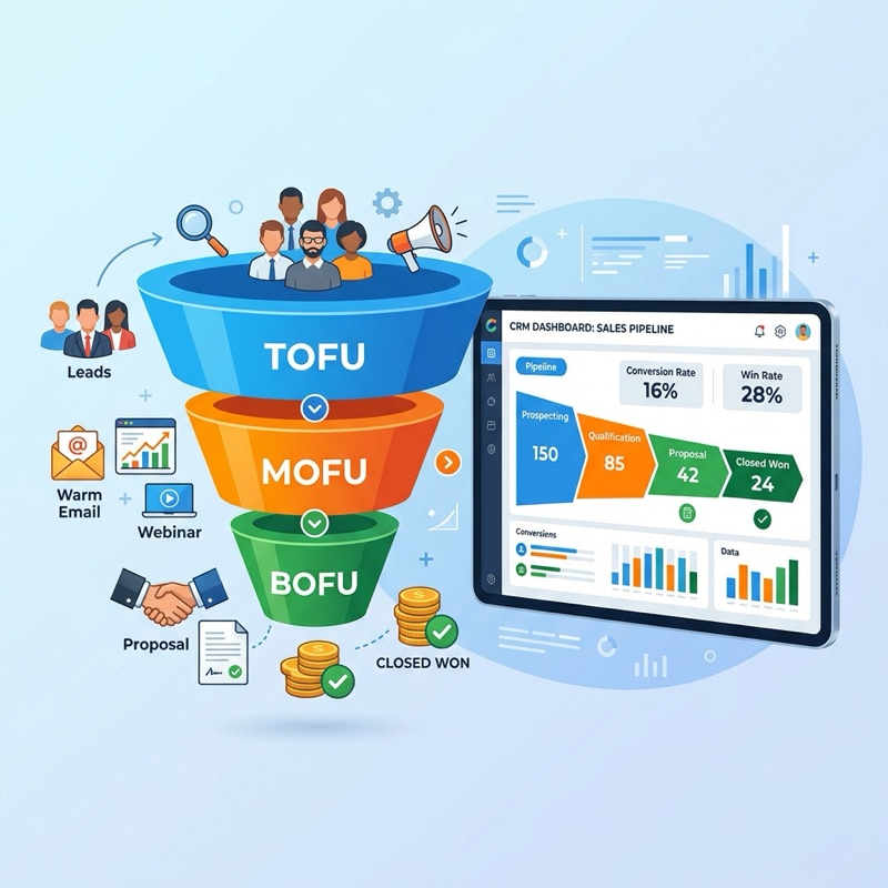 Sales funnel B2B CRM guide
