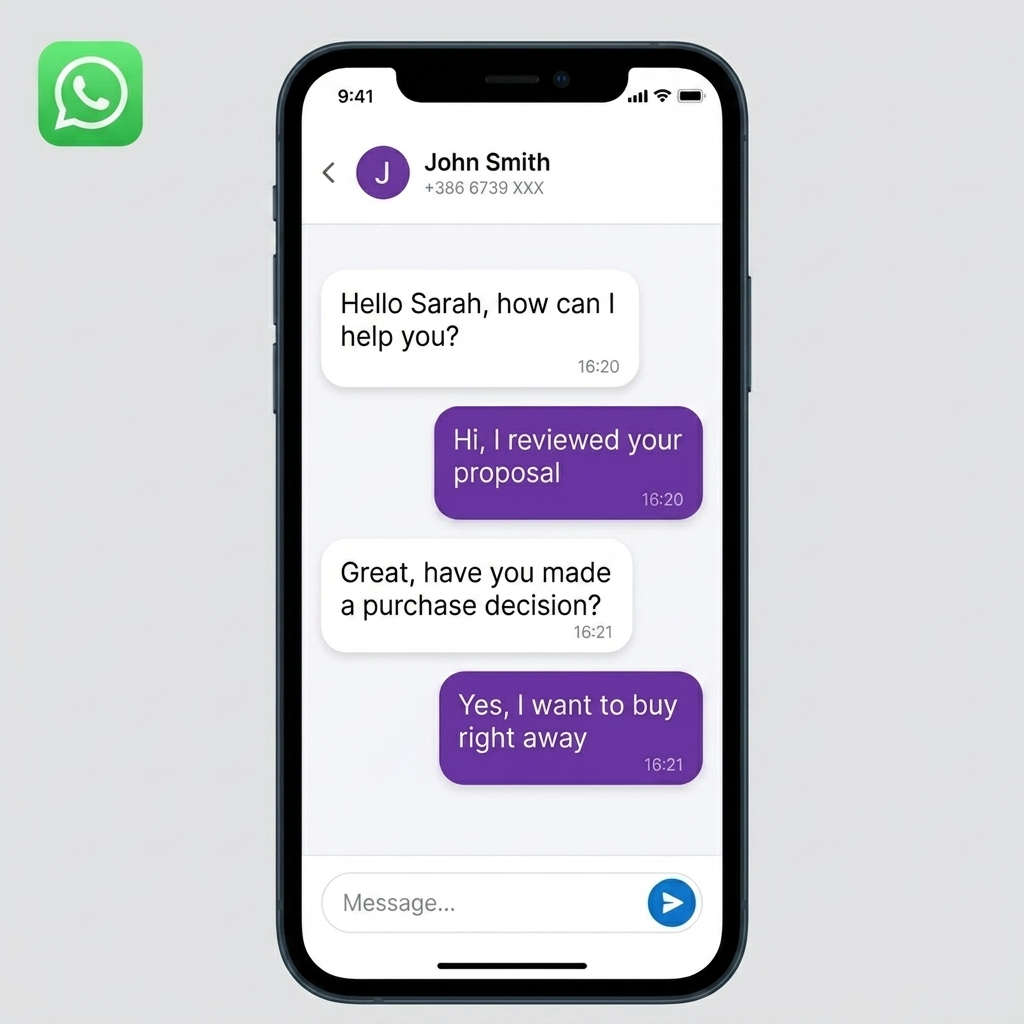 WhatsApp Integration Mobile View